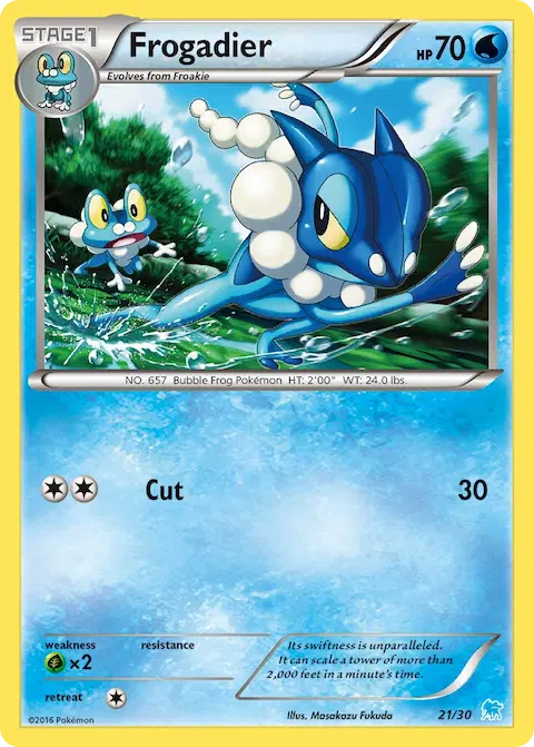 Frogadier, XY trainer Kit (Suicune) 21/30