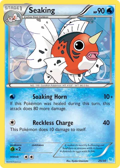Seaking, XY trainer Kit (Suicune) 25/30