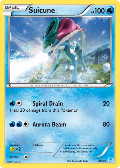 Suicune, XY trainer Kit (Suicune) 30/30
