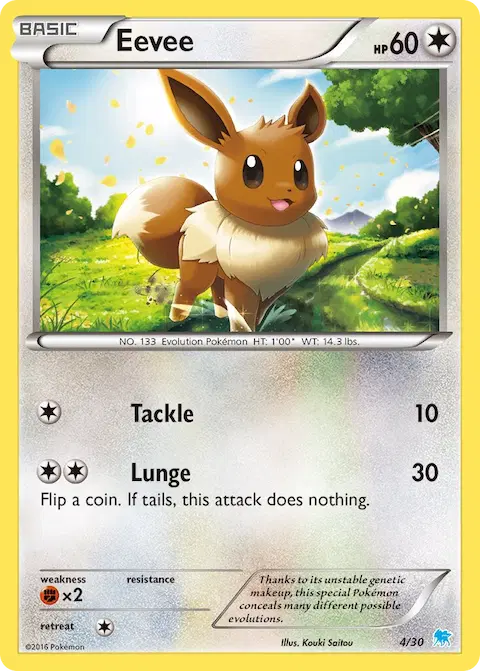 Eevee, XY trainer Kit (Suicune) 4/30