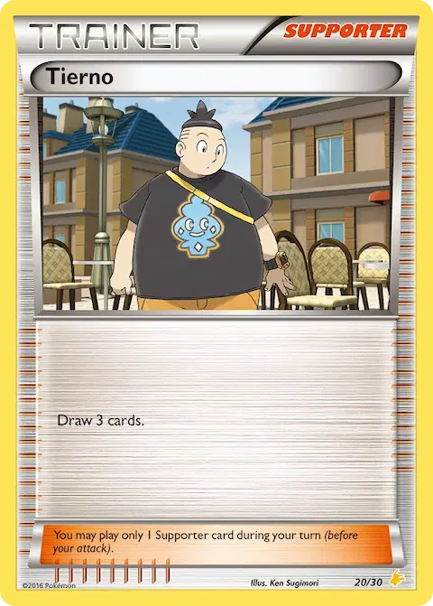 Tierno, XY trainer Kit (Pikachu Libre) 20/30