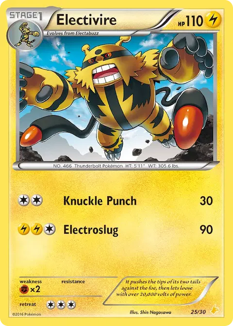 Electivire, XY trainer Kit (Pikachu Libre) 25/30