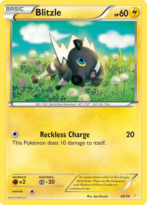 Blitzle, XY trainer Kit (Pikachu Libre) 26/30