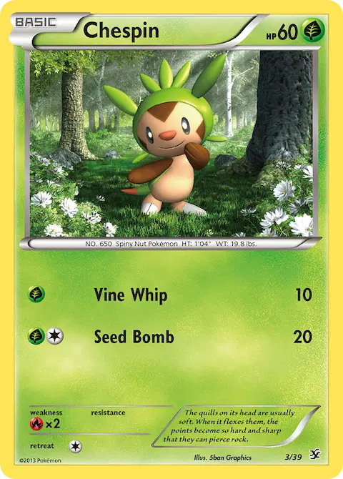 Chespin, Kalos Starter Set 3/39