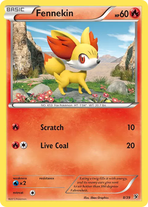 Fennekin, Kalos Starter Set 8/39