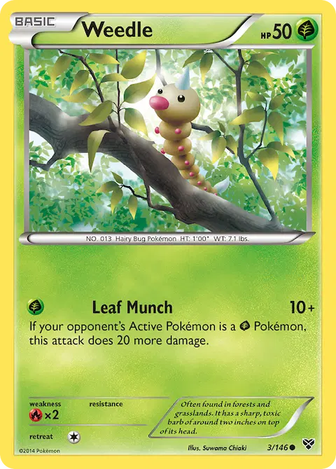 Weedle, XY 3/146