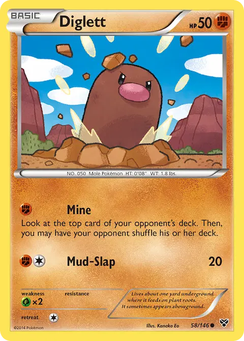 Diglett, XY 58/146