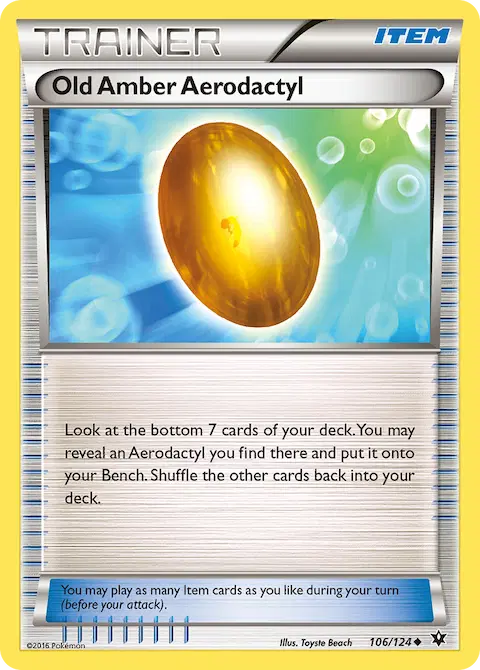 Old Amber Aerodactyl, Fates Collide 106/124