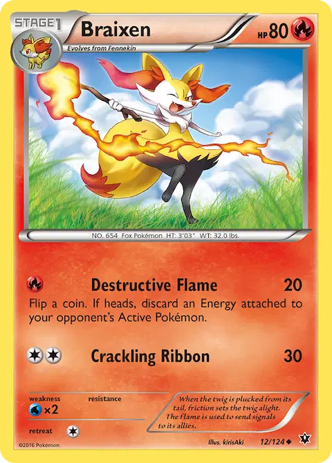 Braixen, Fates Collide 12/124