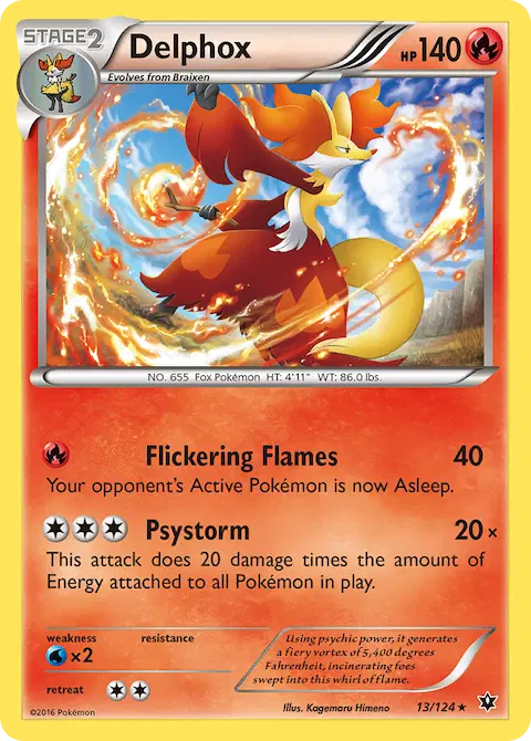 Delphox, Fates Collide 13/124