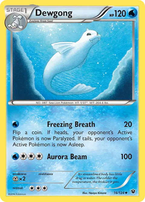 Dewgong, Fates Collide 16/124