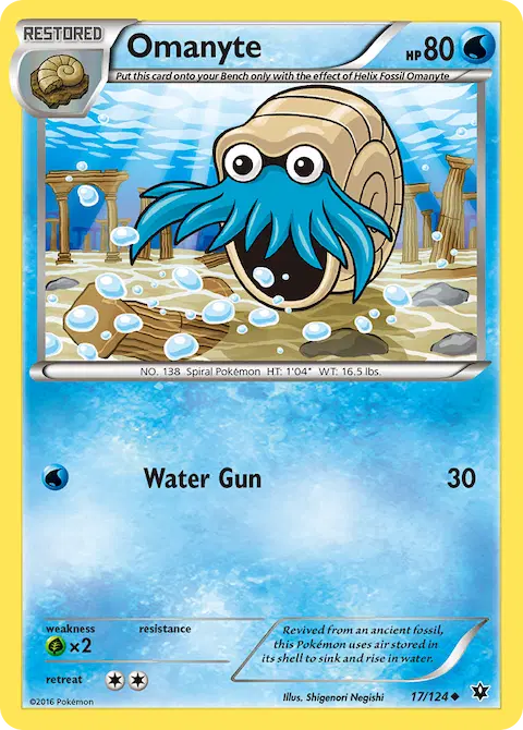 Omanyte, Fates Collide 17/124