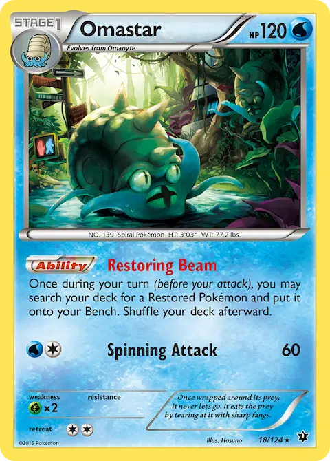 Omastar, Fates Collide 18/124