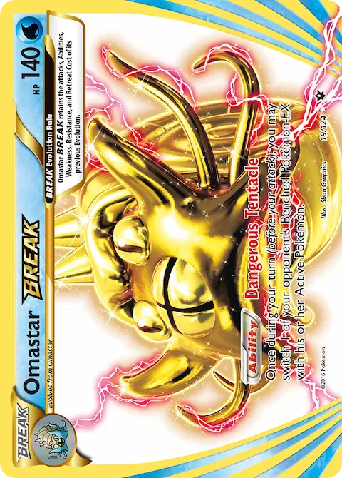 Omastar BREAK, Fates Collide 19/124