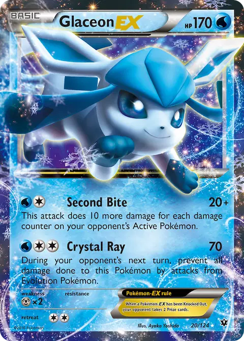 Glaceon EX, Fates Collide 20/124
