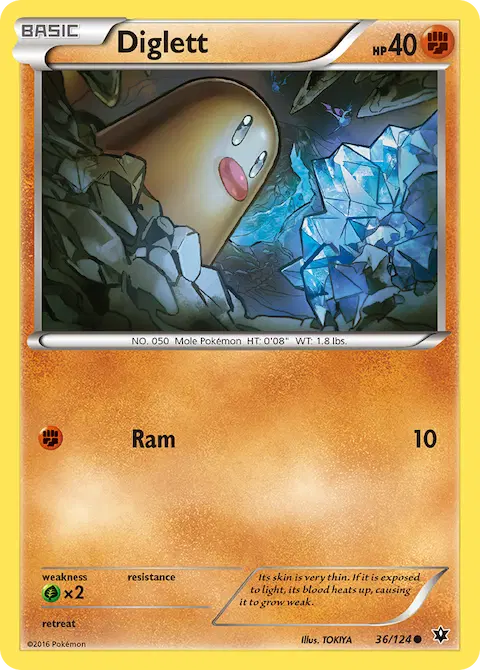 Diglett, Fates Collide 36/124