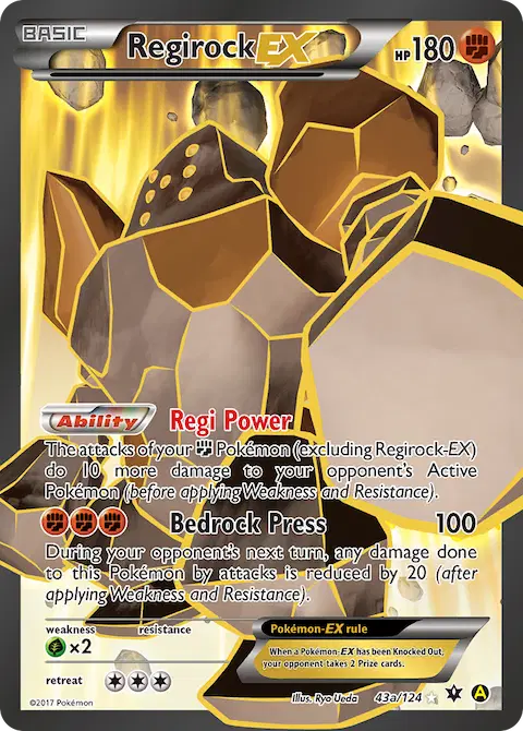 Regirock EX, Fates Collide 43a