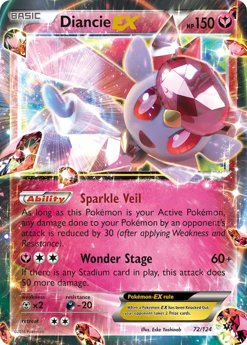 Diancie EX, Fates Collide 72/124