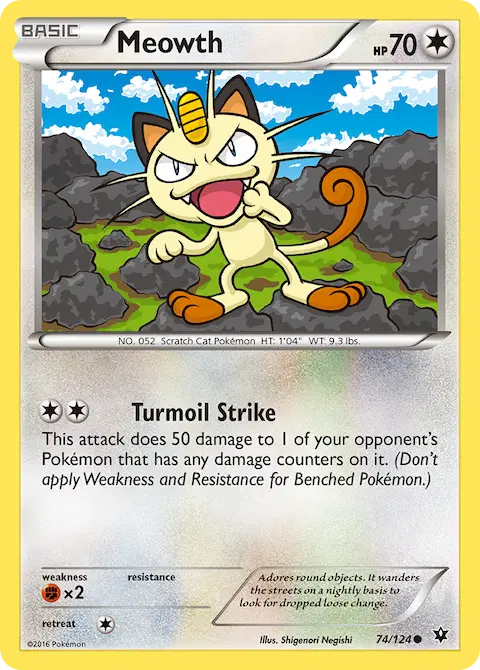 Meowth, Fates Collide 74/124