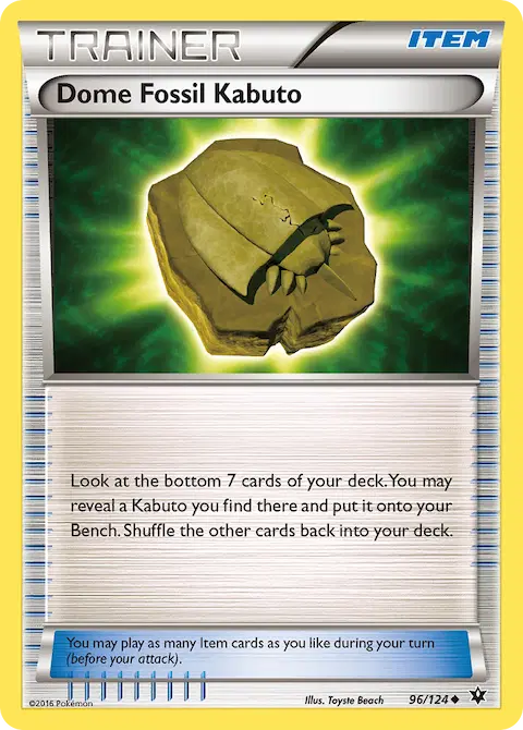 Dome Fossil Kabuto, Fates Collide 96/124