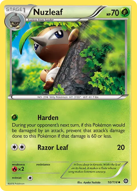 Nuzleaf, Steam Siege 10/114