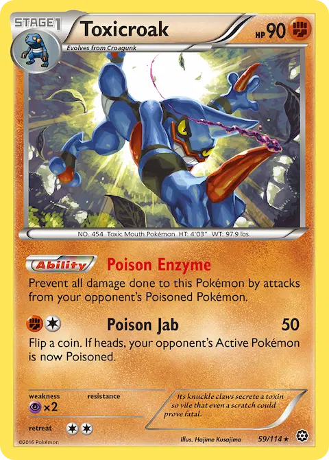 Toxicroak, Steam Siege 59/114