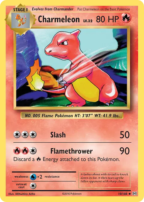 Charmeleon, Evolutions 10/108
