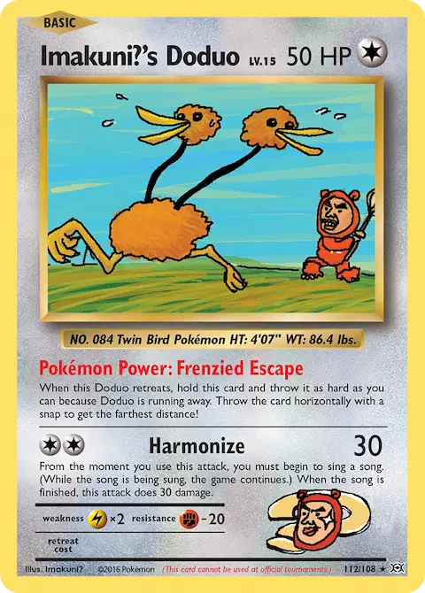 Imakuni?'s Doduo, Evolutions 112/108