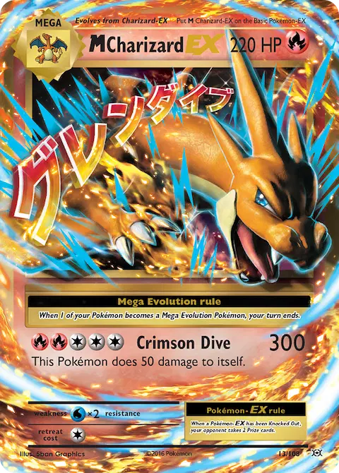 M Charizard EX, Evolutions 13/108
