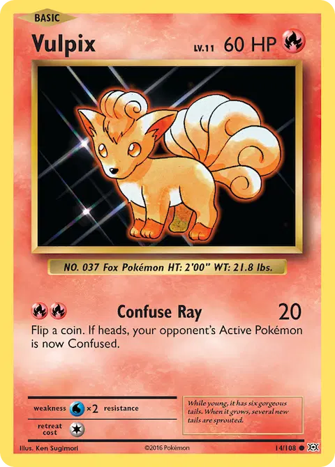 Vulpix, Evolutions 14/108
