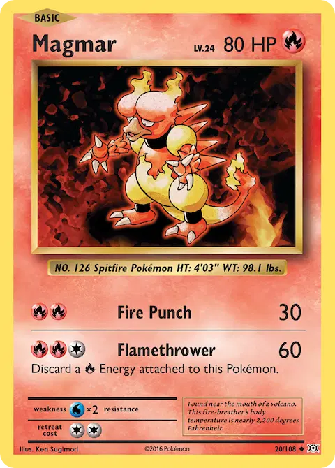 Magmar, Evolutions 20/108