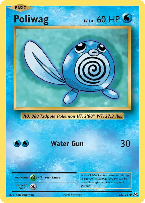 Poliwag, Evolutions 23/108
