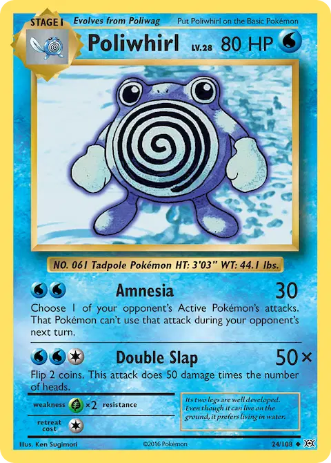 Poliwhirl, Evolutions 24/108