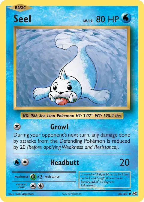 Seel, Evolutions 28/108