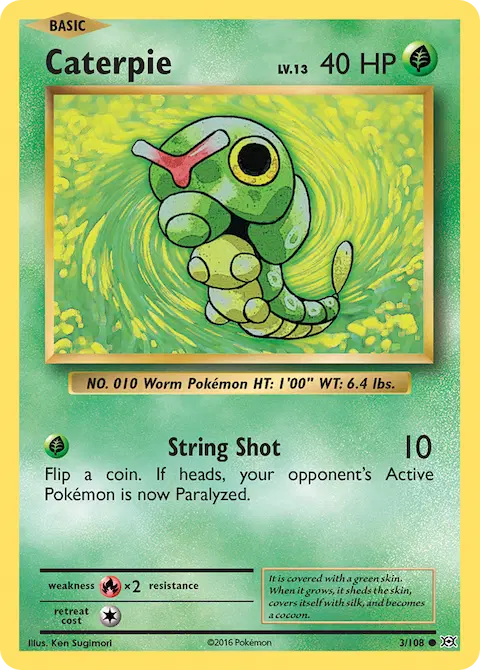 Caterpie, Evolutions 3/108