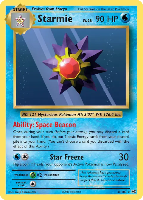 Starmie, Evolutions 31/108