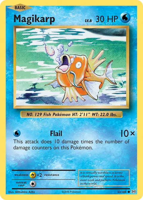 Magikarp, Evolutions 33/108
