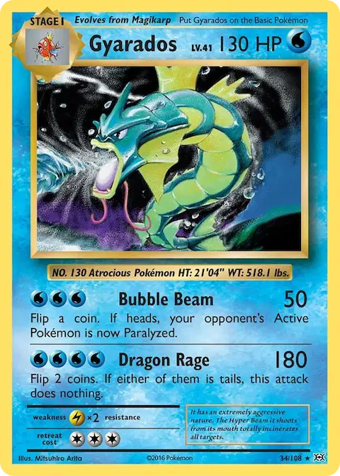 Gyarados, Evolutions 34/108