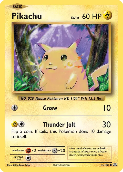 Pikachu, Evolutions 35/108