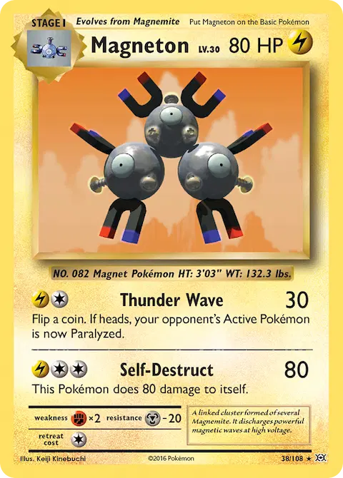 Magneton, Evolutions 38/108