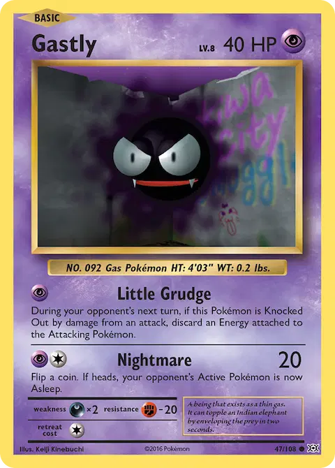 Gastly, Evolutions 47/108