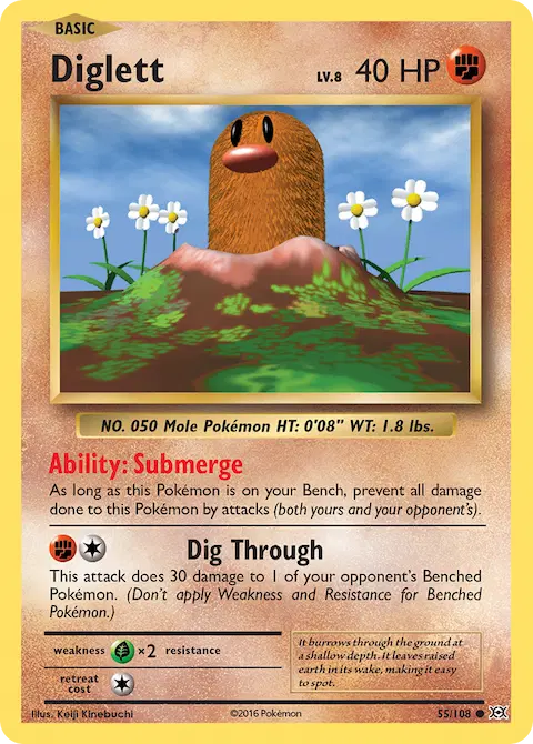 Diglett, Evolutions 55/108