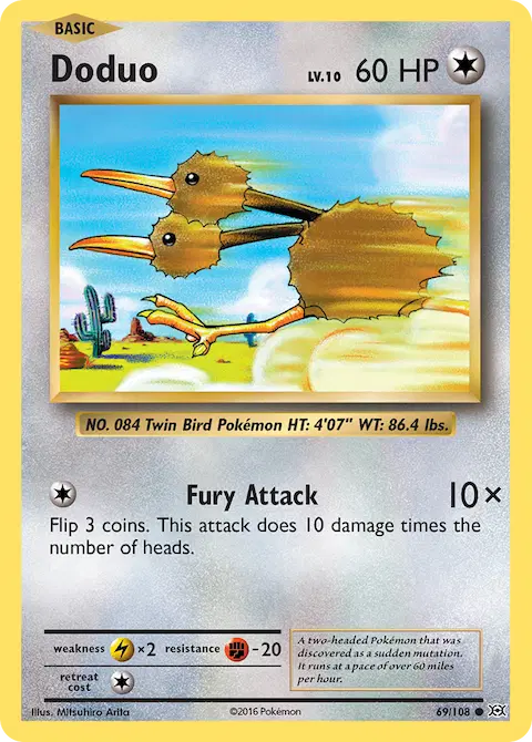 Doduo, Evolutions 69/108