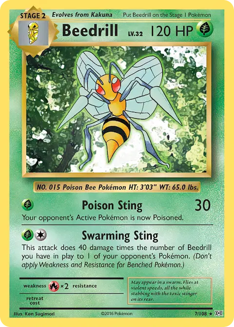 Beedrill, Evolutions 7/108