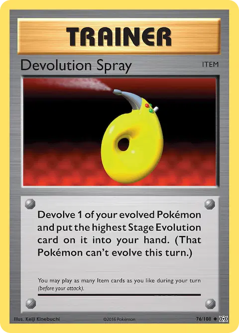 Devolution Spray, Evolutions 76/108