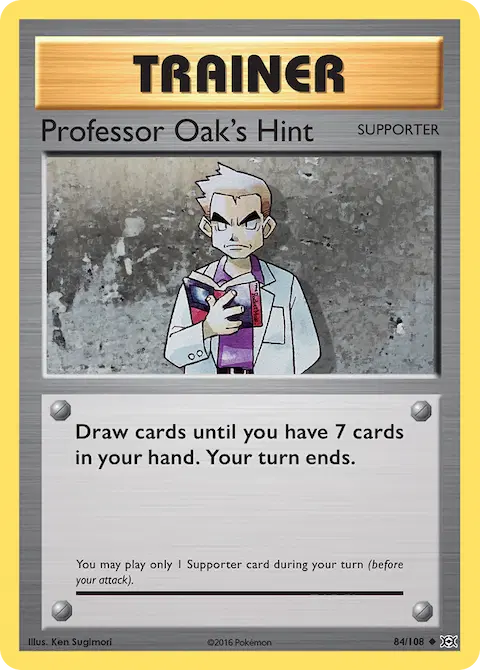 Professor Oak's Hint, Evolutions 84/108