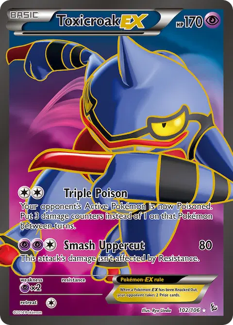 Toxicroak EX, Flashfire 102/106