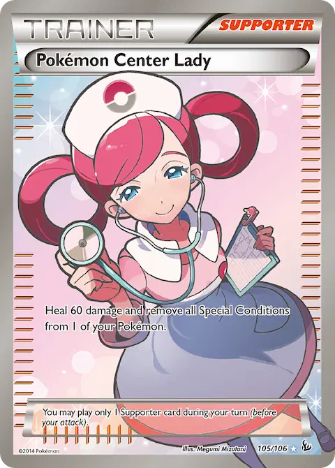 Pokémon Center Lady, Flashfire 105/106