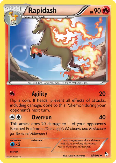 Rapidash, Flashfire 15/106