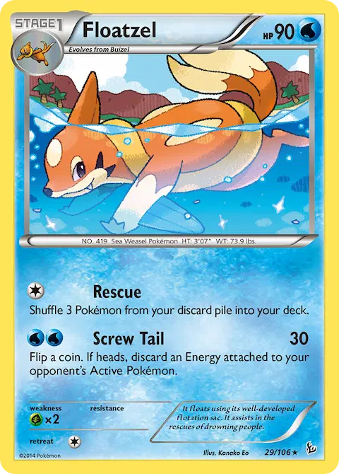 Floatzel, Flashfire 29/106
